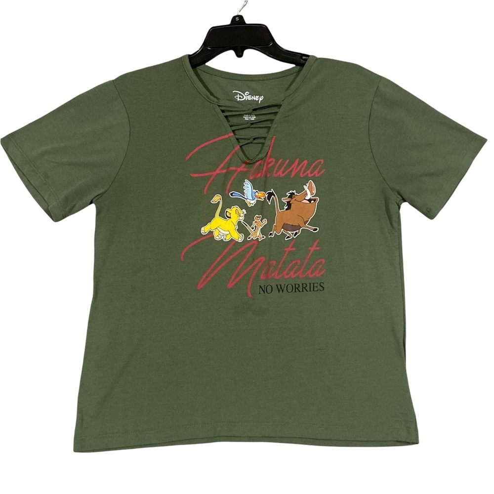 Disney Hakuna Matata Lion King crop top Green‎ Size | L